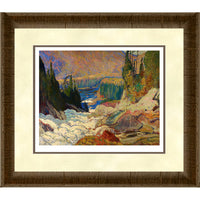 Montreal River par J.E.H. Macdonald - Impression encadree - 36" x 32"-Impression d'art de haute qualité avec passe-partout et encadrement professionnel
