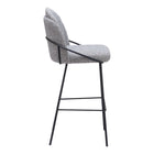 Zuo - Jambi Tabouret de bar - Noir/Blanc - Ensemble de 2-Garantie limitée de 3 ans