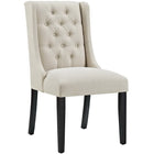 Modway - Baronet Tissu Chaise à manger Ensemble de 4 - Beige-Rembourrage en mousse dense pour le confort