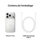 Apple - iPhone 17 Pro - 256 Go - Argent - Bell et Virgin Plus-CONÇU POUR APPLE INTELLIGENCE - Personnel, privé, puissant. Écrivez, exprimez-vous et faites-en plus sans effort