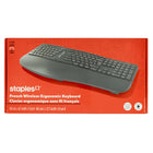 Staples - Clavier ergonomique sans fil Tech - Noir - Francais-Pieds à inclinaison réglable pour plus de confort