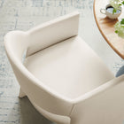 Modway - Talia Performance Velvet Fauteuil à manger - Alabaste-Siège/dossier rembourré fixe