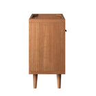 Modway - Birdie 24" Bois de teck Armoire de toilette de salle de bain (lavabo non inclus) - Naturel-Bassin d’évier non inclus