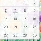 Blueline - 2027 Calendrier mural mensuel Hibiscus - 8 po x 11 po - bilingue-Un mois par feuille, un bloc par jour