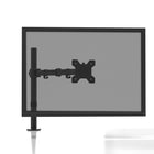 Kanto - Support de bureau pour moniteur simple - Clips de gestion des câbles - Noir-Pivotement à 90° vers la gauche ou vers la droite