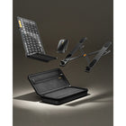 ProtoArc - Combinaison clavier-souris pliable CaseUp - Noir-Ce design facilite non seulement la portabilité et l’entreposage, mais vous permet aussi de déplier rapidement le clavier pour commencer à travailler à tout moment et à tout moment, et de l’éteindre automatiquement à la fermeture, réalisant ainsi la liberté du bureau mobile