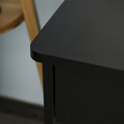 HOMCOM - Bureau d'ordinateur avec tiroirs de rangement - 43,25 po L x 19 po l x 29,75 po H - noir-Fabriqué en panneau de particules E1 laminé mélamine pour un nettoyage facile et une longue durée de vie