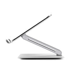 ShoppingAll - Support ergonomique réglable pour ordinateur portable - Argent - Paquet de 4-La conception pliable peut être utilisée partout dans votre maison et au bureau. Prenez-le pour le transporter en voyage.