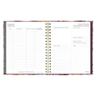 Blueline - Agenda Mensuel - 9 1/4 po H x 7 1/4 po l - Motif Floral - Bilingue-Jours fériés