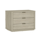 Manhattan Comfort - Table de nuit moderne Evelyn 32" à 3 tiroirs - Naturel-Parfait pour le rangement de chevet, les lampes ou les objets de décoration