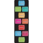 Ashley Productions - Smart Poly The Original Fun Mat - Coureur de Tapis - 15 -5" x 47" - Jours de la Semaine - Boucle de Craie-Mesures et design : Les jours de la semaine, le tapis coureur en boucle de craie mesure 15,5 po x 47 po.