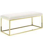 Modway - Anticipate Tissu Banc in Ivoire d’or-Lit ou banc de salon moderne