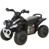 Aosom - Jouet à roues sans moteur 4 roues pour enfants - noir-Conception pied-au-sol, idéale comme jouet à glisser 