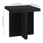 Hudson&Canal - Table d'appoint carrée Boden de 56 cm de largeur, , grain noir-9