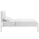 Modway - Mia Vinyle Lit simple, Blanc blanc-9