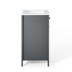 Modway - Nantucket 24" Vanette de salle de bain - Gris blanc-Assemblée requise