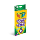 Crayons de couleur Crayola, boîte de 24-La mine souple résiste à la casse, et la pointe pré-taillée est immédiatement prête à l'emploi