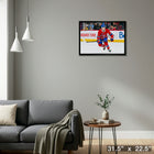 Cole Caufield Montreal Canadiens - Toile encadree - 31" x 22"-Prêt à accrocher - livré entièrement assemblé