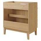 Modway - Render 30" Armoire de toilette de salle de bain (lavabo non inclus) - Chêne-Matchs non inclus