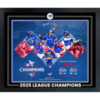 Toronto Blue Jays 16x20 with Pin 2025 American League Champions Collage - Impression encadree - 28" x 24"-Qualité supérieure - 16x20 framed