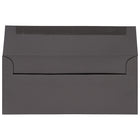 JAM Paper Enveloppes format invitation avec fermeture gommée, 4 1/8 x 9 1/2 po, gris foncé, 1000/paquet-Taille : Nº 10, 4 1/8 x 9 1/2 po