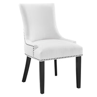 Modway - Marquis Tissu Chaise à manger - Blanc-Fauteuil d’appoint moderne élégant