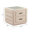 Zuo - Soffice Table de chevet - Beige-8