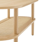 Modway - Torus Ovale Table basse - Chêne-7