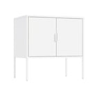 Manhattan Comfort - Ava 23,6 po Buffet d’Appoint Moderne - Blanc-Conçu avec de l’acier de haute qualité pour garantir une utilisation durable