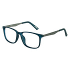 Gry Mattr Lunettes bleu clair, WITTY +1.50-Toucher Gomme Plastique Bleu Marine Mat