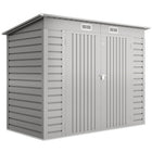 Outsunny remise de jardin extérieure 8 x 4 pi-Sept colonnes de support avec traverses et kit de fondation pour une stabilité renforcée  
