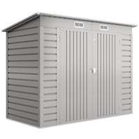 Outsunny remise de jardin extérieure 8 x 4 pi-Sept colonnes de support avec traverses et kit de fondation pour une stabilité renforcée  
