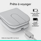 Logitech - Mobi Fold, souris de voyage ultraportable, petite et légère - Graphite-Clics discrets: moins de distractions et plus de concentration, idéale pour les espaces partagés et les environnements publics