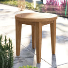 Modway - Brisbane Bois de teck Terrasse extérieure Table d’appoint - Naturel-Patins de pied en plastique