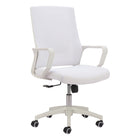 Zuo - Jett Low Back Chaise de bureau - Blanc-Fonction d’inclinaison offrant confort et soutien ajustables