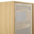 Modway - Calla 36" perforé Métal Armoire de toilette de salle de bain (lavabo non inclus) - Chêne-Matchs non inclus