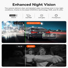 Vantrue - Caméra double N2X pour tableau de bord avant et intérieur avec carte SD de 64 Go-Wifi 5g intégré permettant la prévisualisation l édition et le téléchargement instantané des vidéos via l application vantrue