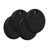 Chipolo - Traceur POP - Noir - Paquet de 4-Colouré: Ajoutez une touche de couleur à votre quotidien et retrouvez facilement vos objets à vue d’œil