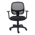 Brassex - Kelvis Chaise de bureau - noire-Tissu en maille