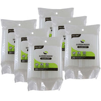 Surebonder - Bâton de colle chaude transparent pleine grandeur de 4 po - Double température - 6 paquets de 20-Fonctionne à basse température (230 degrés F) ou à haute température (380 degrés F)