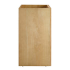 Modway - Appia 24" Armoire de toilette de salle de bain (lavabo non inclus) - Chêne-Coussinets de pied non marqués