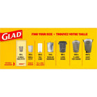 Glad - Sacs à ordures, Très petits, 15 L -  Mauve - Parfum de lavande - Paquet de 52-Sacs garantis résistants: les sacs glad sont garantis résistants pour mieux contenir toutes vos ordures, sans dégâts
