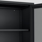 Manhattan Comfort - Amelia 31,5 po Buffet Moderne d’Appoint - Noir-Pieds en métal avec patins de protection réglables pour une stabilité sur mesure