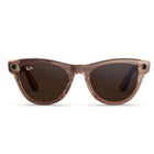 Ray-Ban Meta - Lunettes Skyler Gen 2 AI - Verres Transitions transparents/marrons - Monture pêche brillante-Jusqu’à 8 heures d’autonomie de batterie, jusqu’à 48 heures supplémentaires avec l’étui complètement chargé