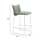Zuo - Pola Tabouret de comptoir - Vert-7