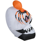 GEMMY - Crâne gonflable d'Halloween avec araignée - 137 cm-Se gonfle automatiquement en quelques secondes
