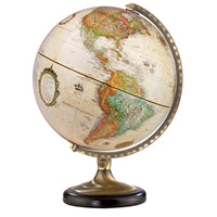 Replogle - Globe terrestre antique Sierra 12 po avec métal et demi-méridien - Anglais-Carte politique antique des océans à jour