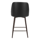 Zuo - Keppel Swivel Tabouret de comptoir - Noir/Bronze-Garantie limitée de 3 ans