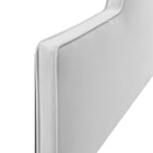 Modway - Dawn Performance Velvet Tête de lit King/King de Californie, Gris clair-Rembourrage en mousse dense