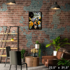 Mario Lemieux Pittsburgh Penguins Raising Cup sur toile - Toile encadree - 22" x 31"-Sous licence officielle de la LNH et de l'AJLNH